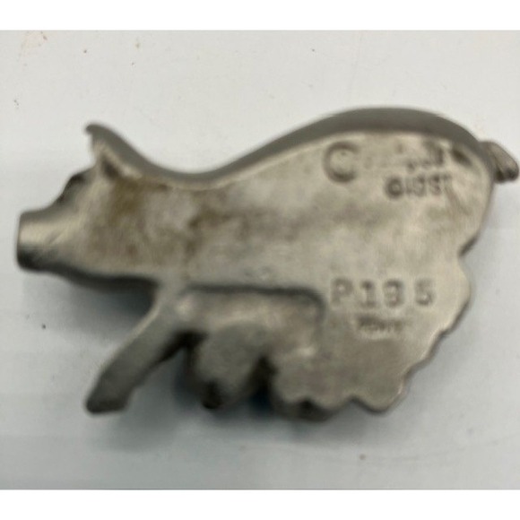 Pewter Sow & Piglets Figurine Vintage 1981 Farmhouse Decor Accent - Picture 2 of 2